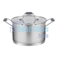 Кастрюля Maunfeld Madison MF40MS01CR из нержавеющей стали со стеклянной крышкой, 20см, 3,6л.