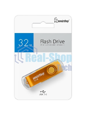 Флешка USB Smartbuy Twist Yellow (SB032Gb2TWY), 32Gb, USB 2.0, R/W 15/12, желтый