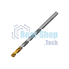 Сверло спиральное по металлу Denzel 8,5 х 165 мм, Р6М5, Golden Tip, удлиненное