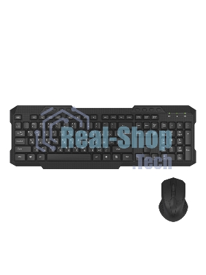 Комплект клавиатура+мышь Maxvi KWS-06 Combo беспроводной, USB, 1600 DPI, чёрный