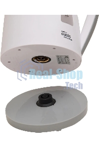 Чайник электрический OASIS K-3PWG белый+серый, 1,7л