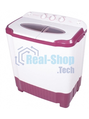 Стиральная машина EVGO WS-50PET белый/красный загр. вертикальная макс.:5 кг 1350 об/мин класс: А+