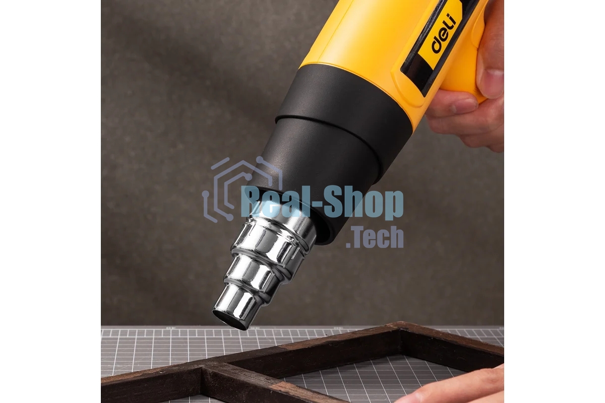 Фен технический Deli DL391202 (2000Вт, рабочая температура 100...650 град.)