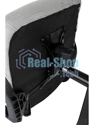 Кресло Бюрократ Wise серый, сетка, подголовник