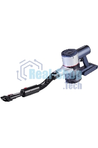 Пылесос вертикальный/ручной Hyundai HYV-S7570 темно-синий/серебристый, питание от аккумулятора, 110 Вт, уборка сухая, пылесборник 0.7 л, работа от АКБ max 60 мин.