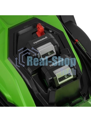 Газонокосилка аккумуляторная GreenWorks G24X2LM41k8, 24 В, 0 Ач
