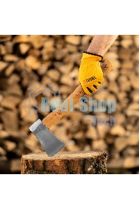 Топор кованый Denzel 900 г, американский тип, буковая рукоятка, 430мм, EFP