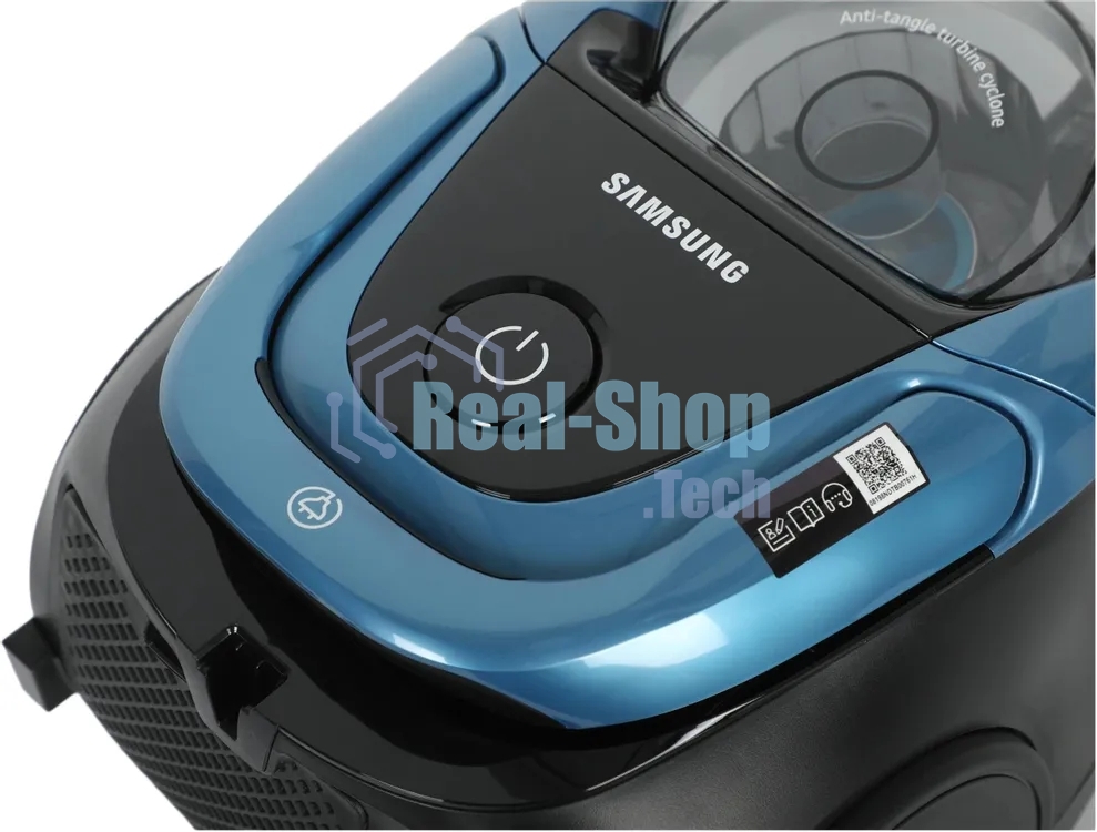 Пылесос Samsung VC18M31A0HU/EV голубой/черный, 380/1800 Вт, уборка сухая, пылесборник контейнер 2 л