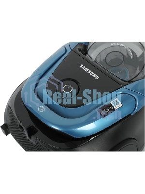 Пылесос Samsung VC18M31A0HU/EV голубой/черный, 380/1800 Вт, уборка сухая, пылесборник контейнер 2 л
