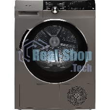 Сушильная машина Weissgauff WD 599 DC Inverter Heat Pump серебристый, 9 кг, сушка - тепловой насос, программ - 14, 59.5 x 84.5 x 64 см