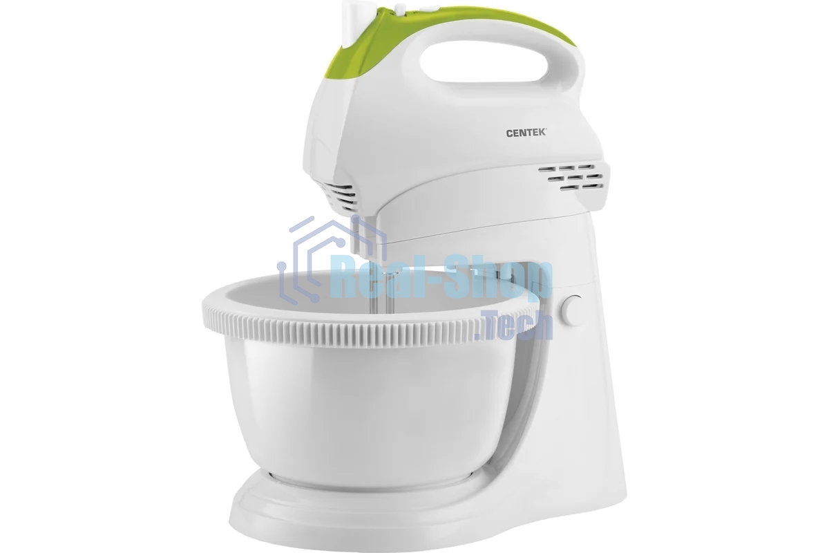 Миксер стационарный Centek CT-1119 белый/зеленый, 350 Вт
