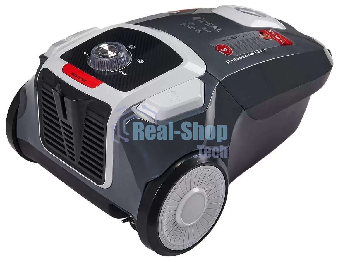 Пылесос IDEAL VC-2000 темно-серый, 450/2000 Вт, уборка сухая, пылесборник мешок 2.3 л