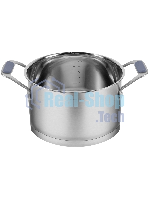 Кастрюля Maunfeld Madison MF40MS01CR из нержавеющей стали со стеклянной крышкой, 20см, 3,6л.