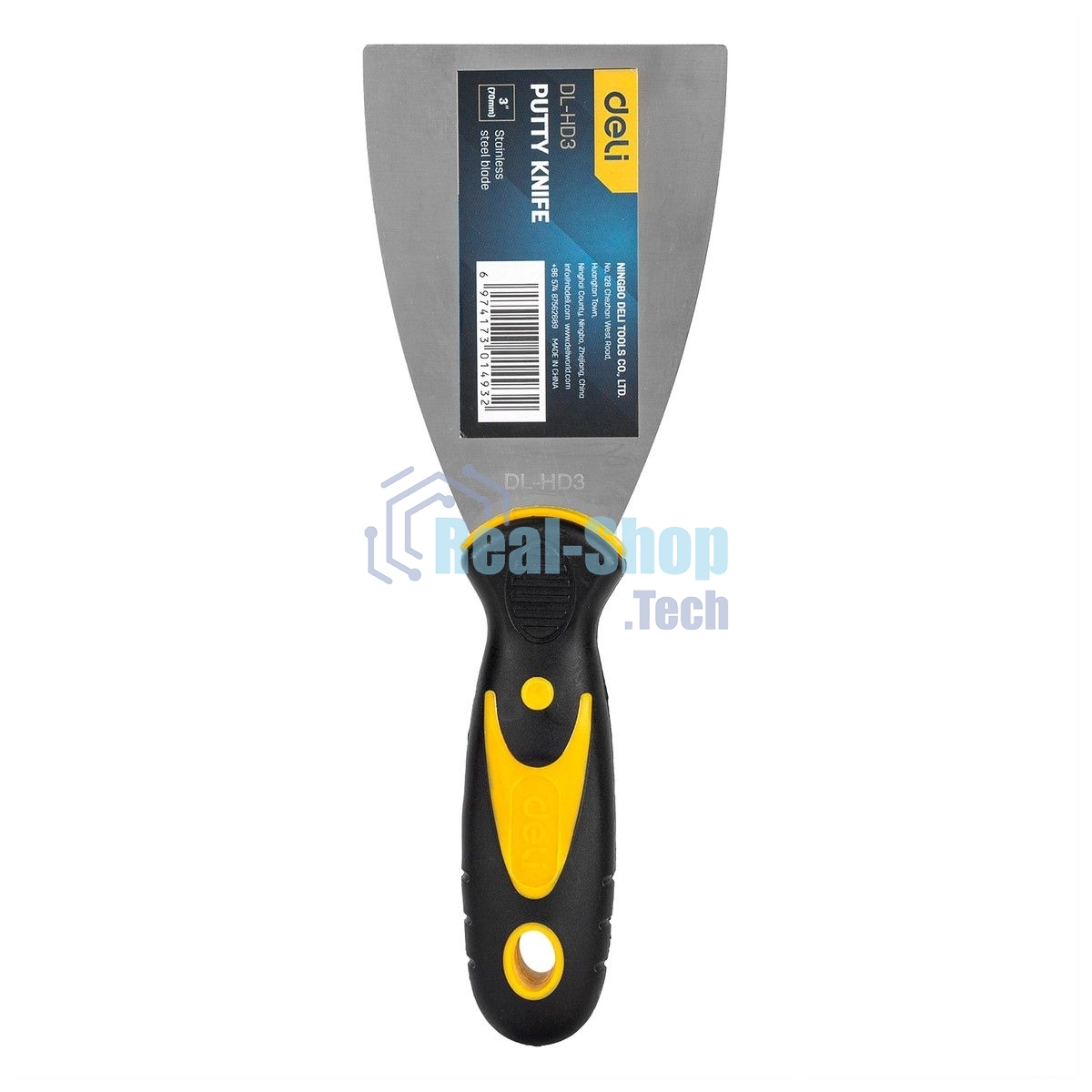 Шпатель Deli DL-HD3 75мм Размер: 75 мм. Длина 12 мм. нержавеющая сталь.