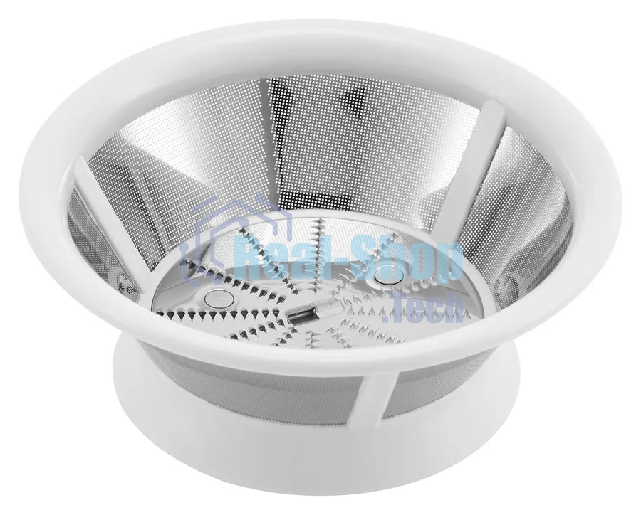 Соковыжималка центробежная Hyundai HY-JE1615 500Вт рез.сок.:400мл. белый/зеленый