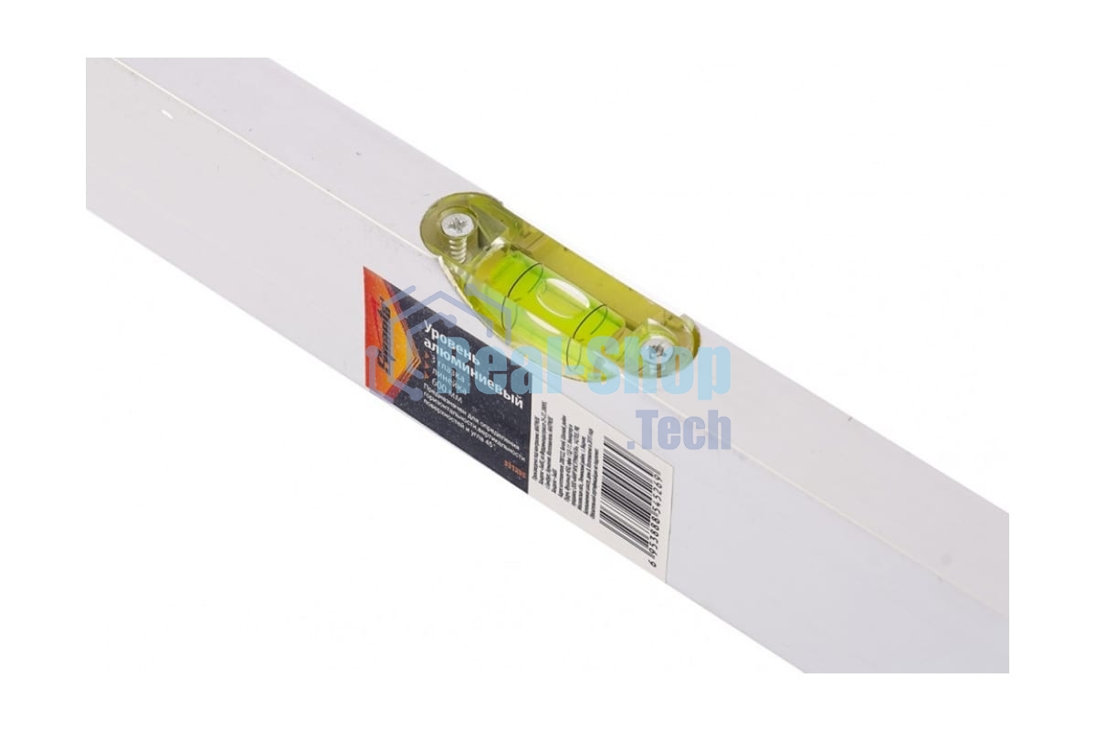 Уровень алюминиевый Sparta 600 мм, 3 глазка, линейка