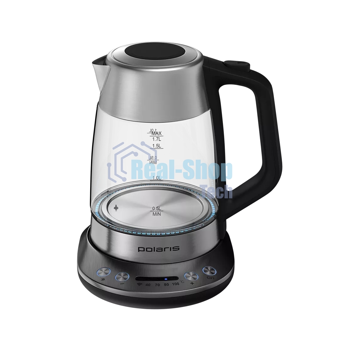 Чайник электрический Polaris PWK 1775CGLD WIFI IQ Home серебро