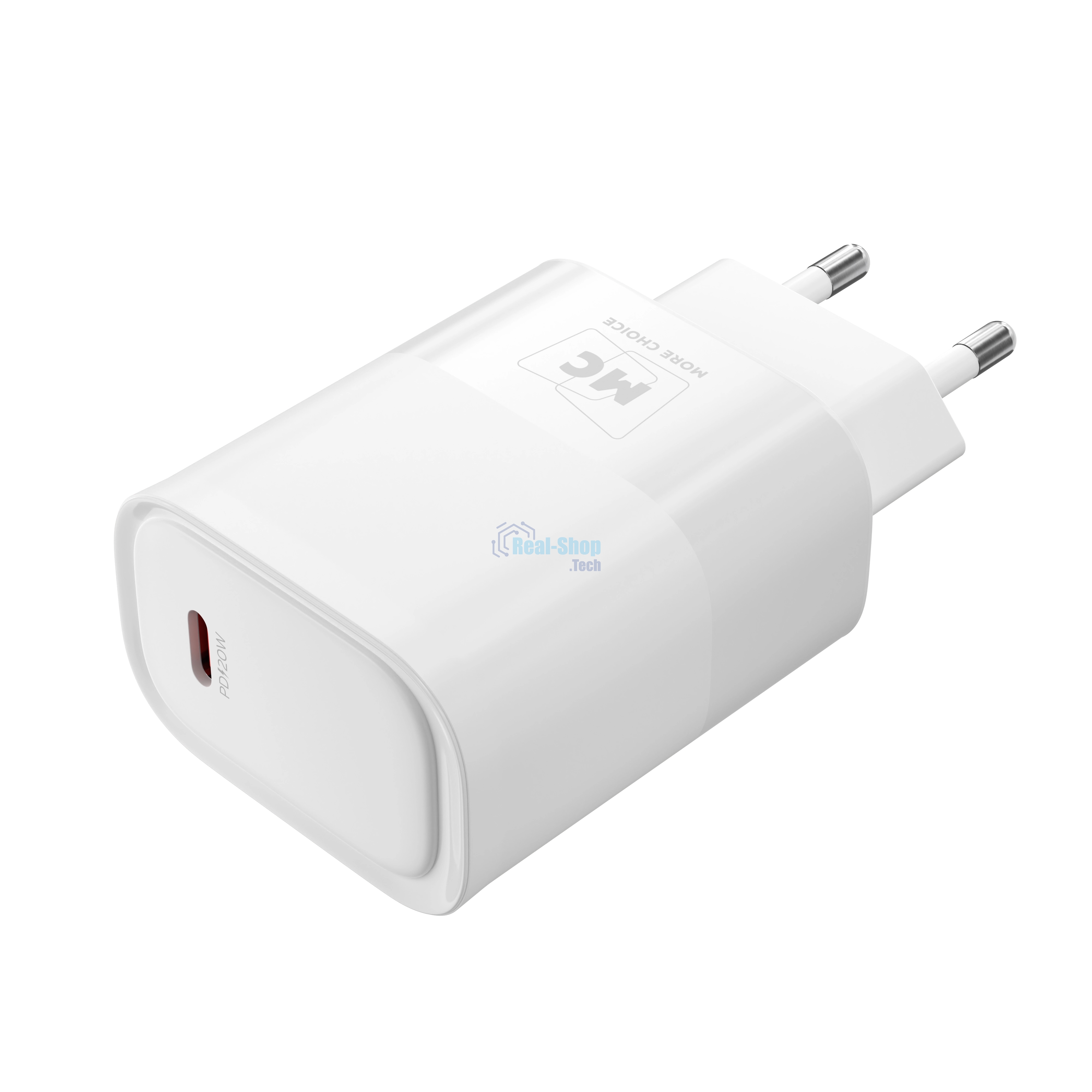 Сетевое зарядное устройство MORE CHOICE (4620202553508) NC67a СЗУ 1Type-C 3.0A PD 20W, белый