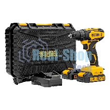 Дрель-шуруповерт аккумуляторная Denzel CDQ-20, 20В, 2 АКБ, Кейс