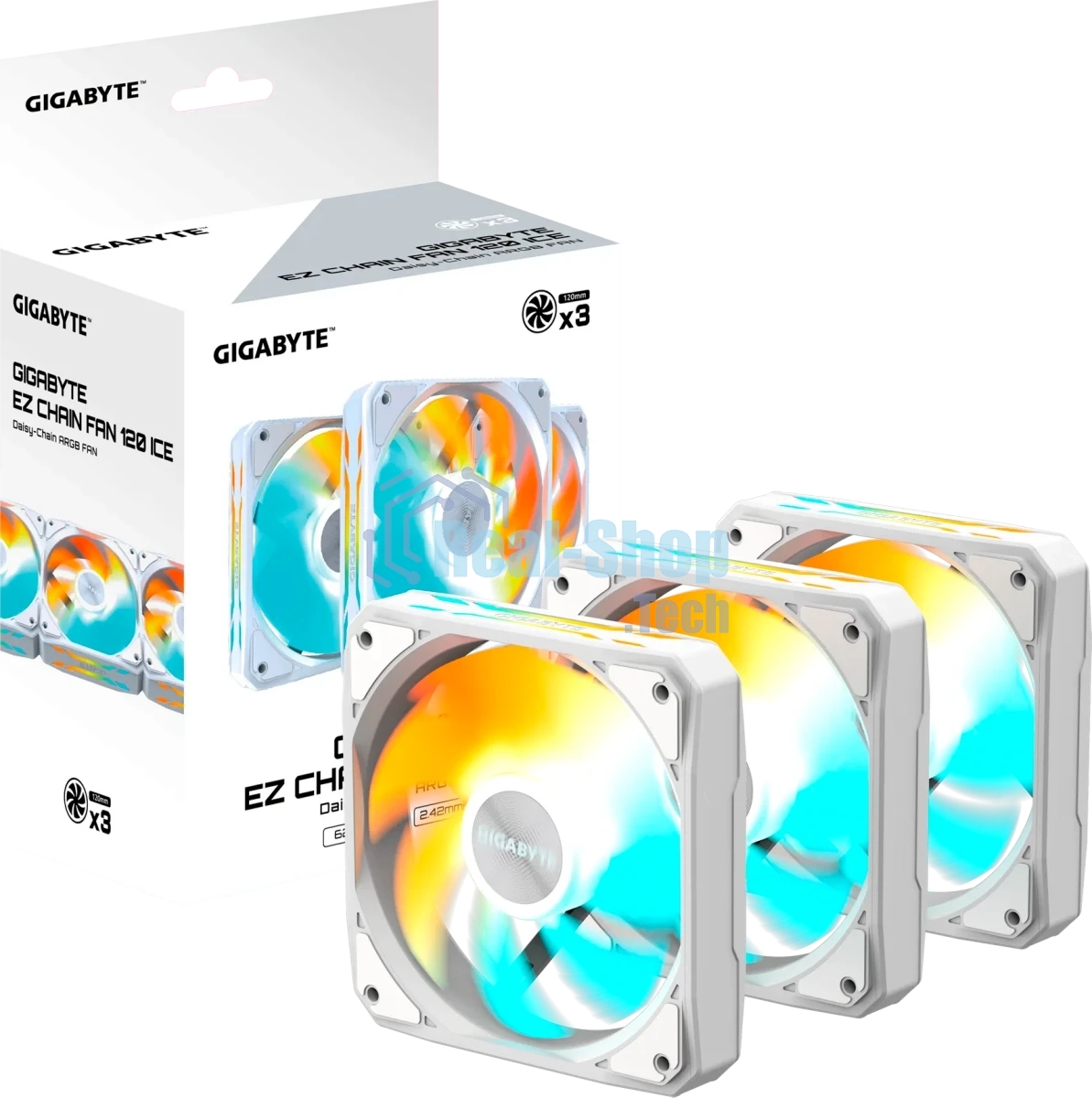 Комплект вентиляторов Gigabyte GP-GbT EZFAN1203 ICE