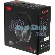 Гарнитура Redragon Ire Pro чёрный, беспроводная + проводная, Bluetooth / USB, до 25 ч
