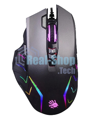 Мышь проводная A4Tech Bloody J95s серый, 8000 dpi, USB, кнопки - 9