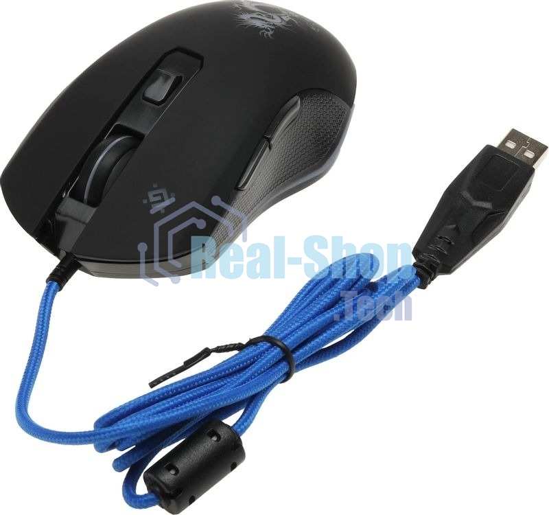 Мышь проводная Defender Sky Dragon GM-090L черный, 3200 dpi, USB, кнопки - 6