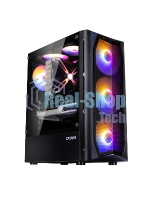 Компьютерный корпус MidiTower Zalman N4 black (ATX,Window, 6xRGb fan, USB 2.0 x2, USB 3.0x1, без БП) (N4 rev.1)