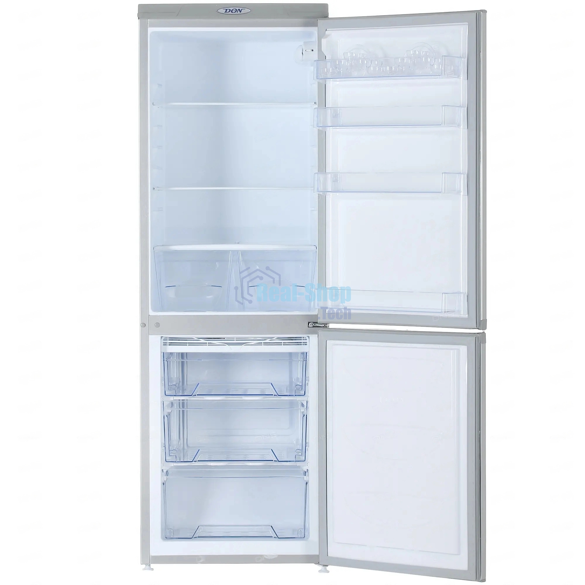 Холодильник DON R-290 NG нерж сталь двухкамерный 209/101л морозилка снизу