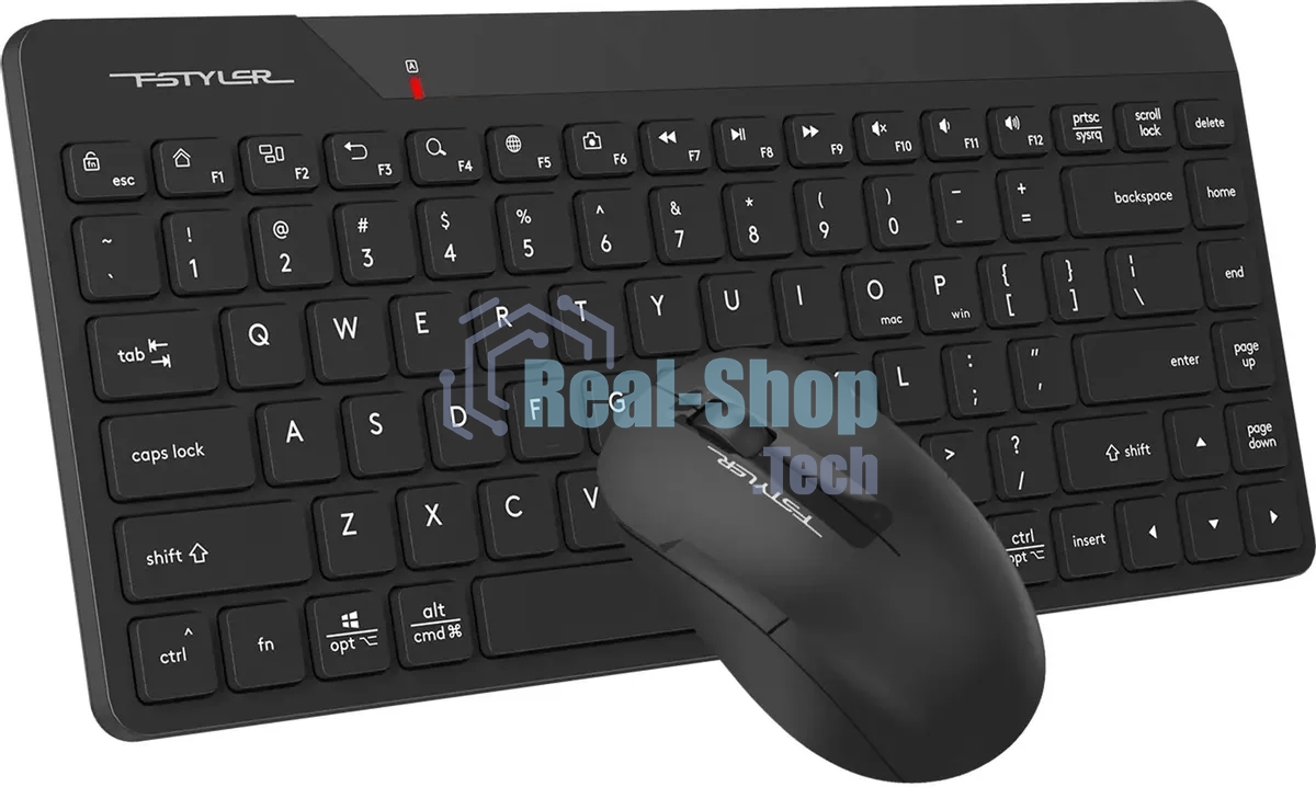 Комплект клавиатура + мышь A4Tech Fstyler FG2200 Air2 клав:черный мышь:черный USB беспроводная slim