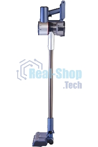 Пылесос вертикальный/ручной Hyundai HYV-S7570 темно-синий/серебристый, питание от аккумулятора, 110 Вт, уборка сухая, пылесборник 0.7 л, работа от АКБ max 60 мин.