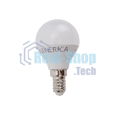 Лампа светодиодная GENERICA LL-G45-10-230-30-E14-G G45 10 Вт шар 3000К E14 230В