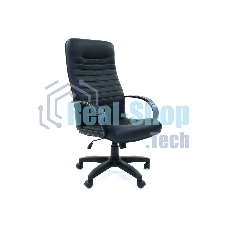 Кресло Chairman 480 LT черный, экокожа, 120 кг