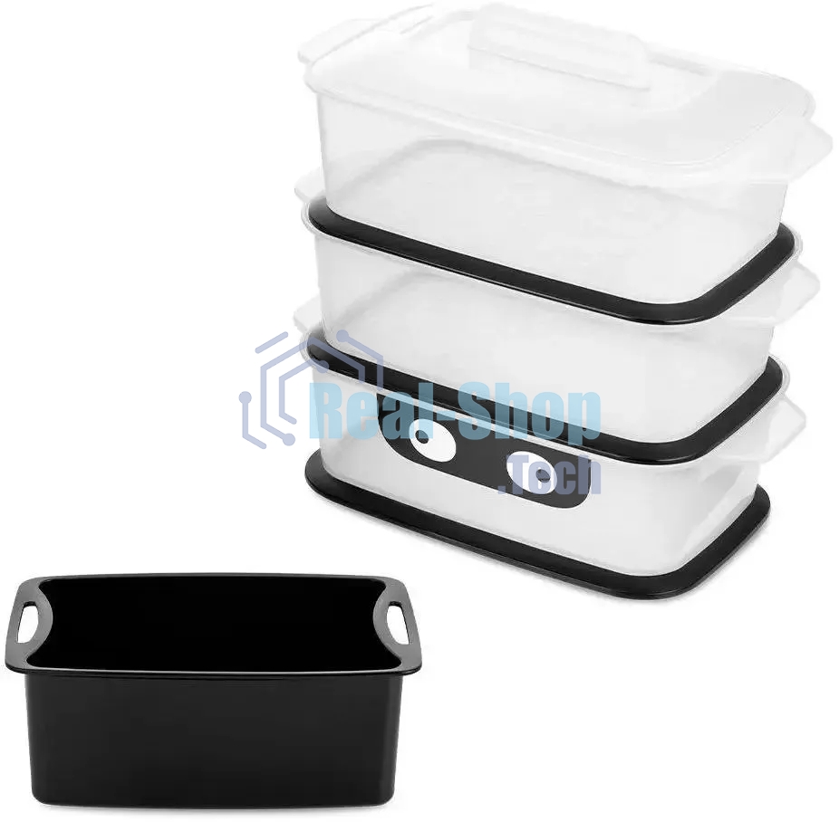 Пароварка электрическая Kitfort КТ-4082 3ярус. 800Вт серебристый