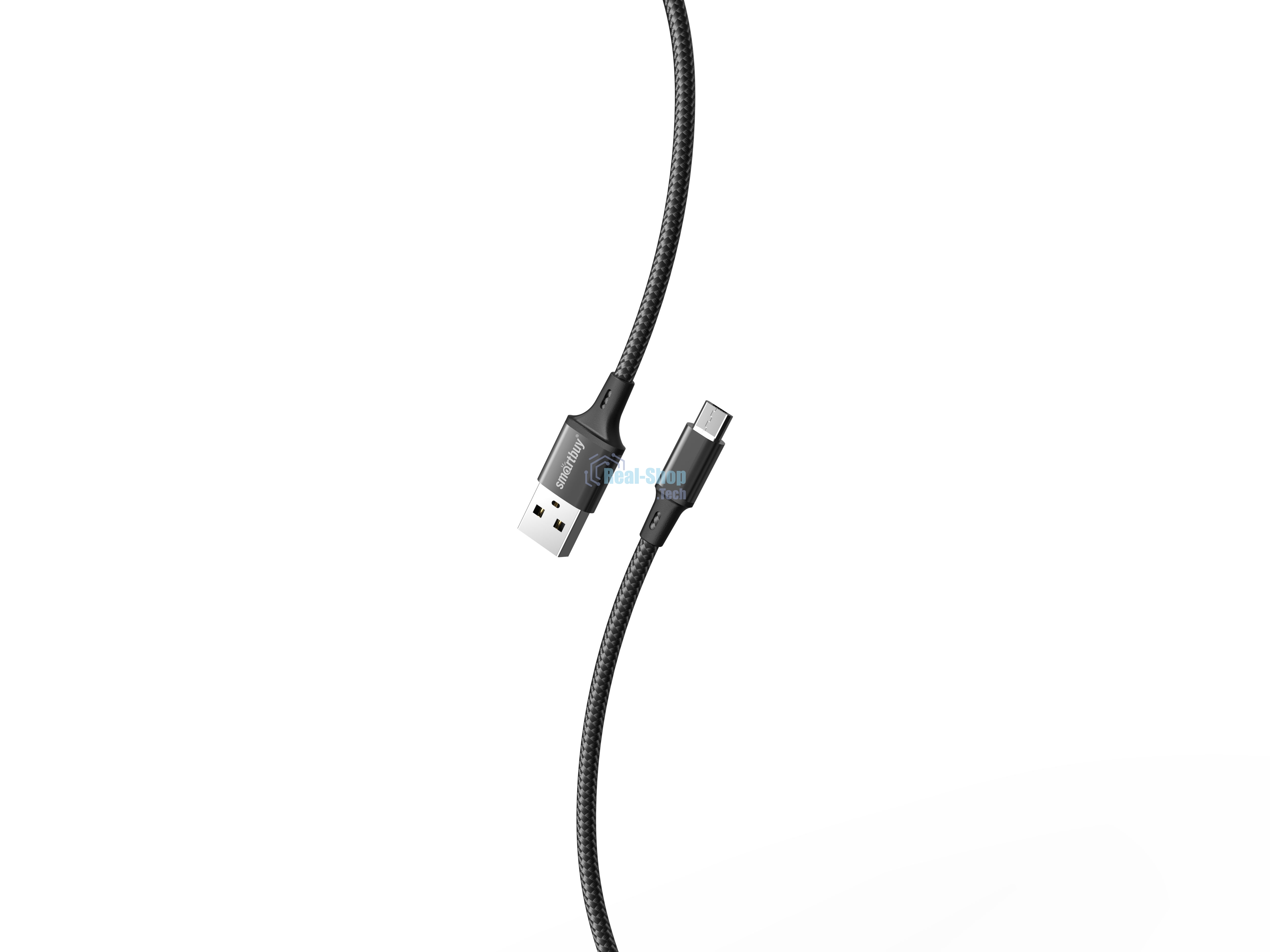 Кабель Smartbuy S14 MicroUSB черный, 3 А, 2 м