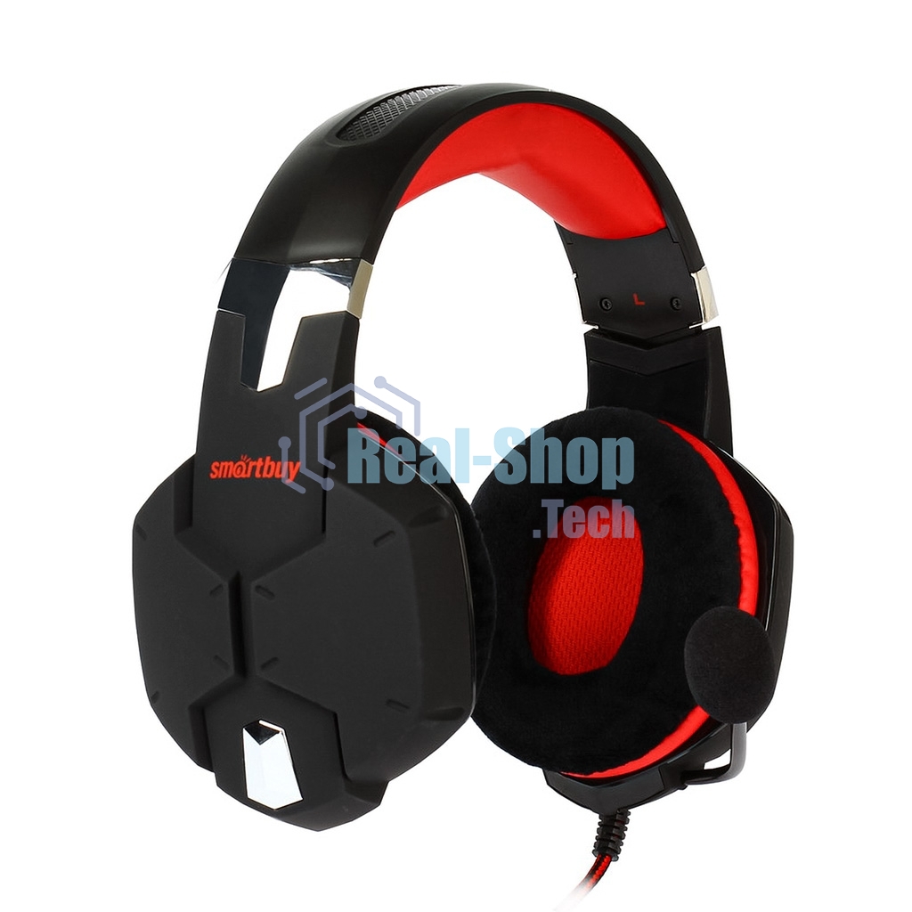 Игровая мобильная гарнитура RUSH VIPER, (SBHG-2200), динамики 50мм, велюровые амбушюры, переходник