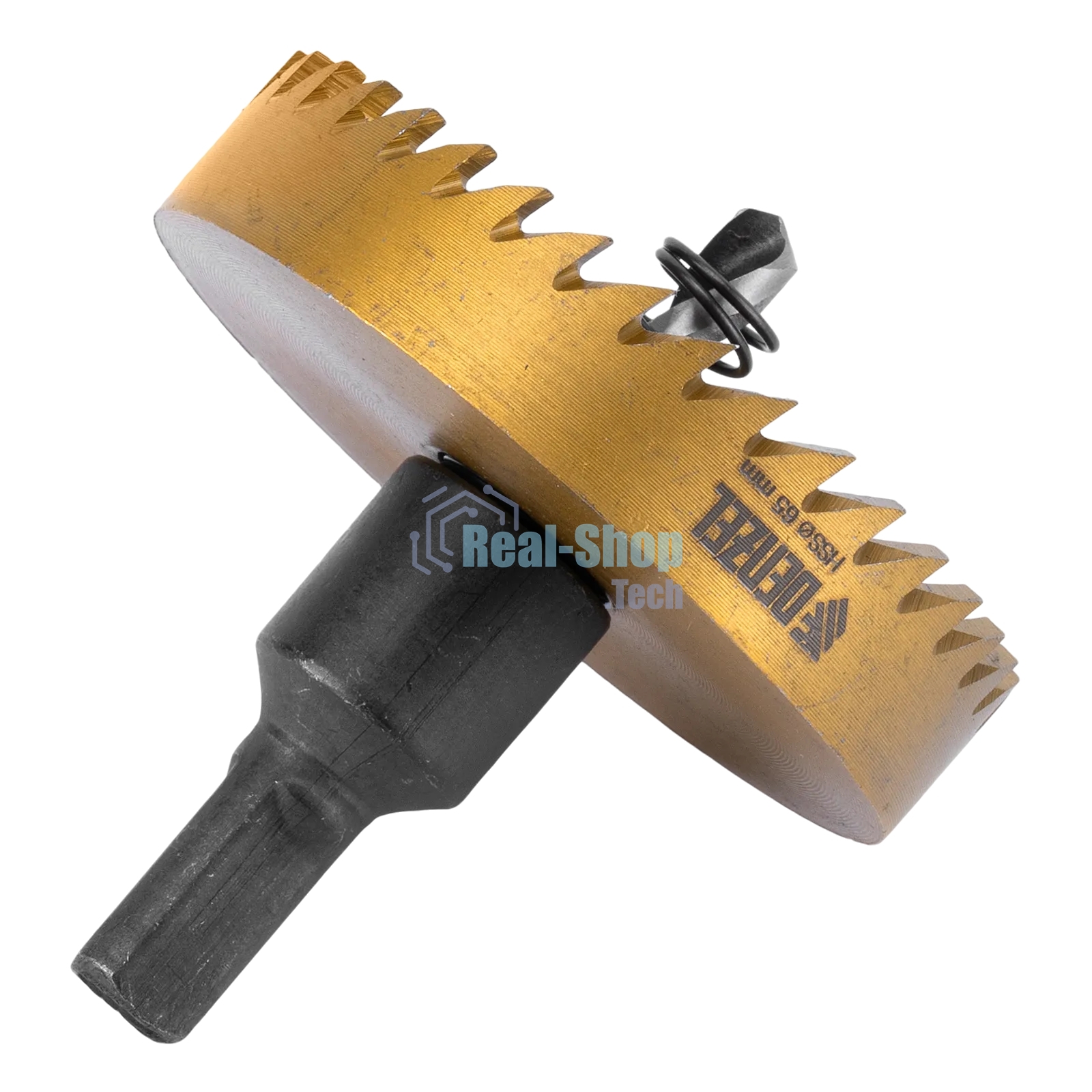 Коронка по металлу Denzel HSS, 65 мм, нитридтитановое покрытие