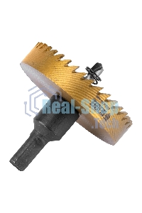 Коронка по металлу Denzel HSS, 65 мм, нитридтитановое покрытие