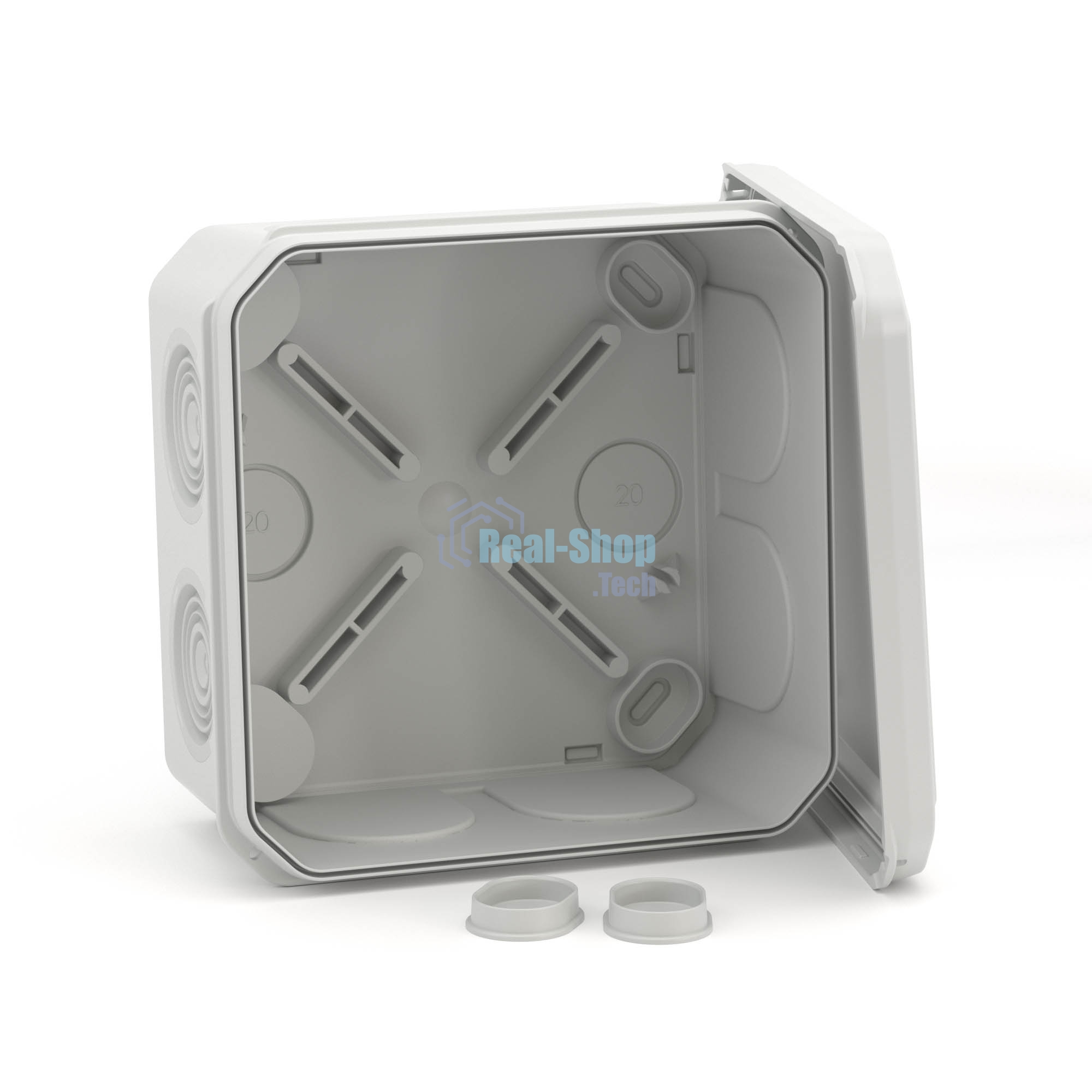Коробка ответвительная DKC 53800R с 8+2 каб. вводами d25/20мм IP55 100х100х50мм (розница)