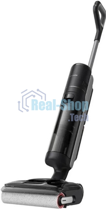 Пылесос вертикальный моющий Dreame H12 Dual Flex Reach черный, питание от аккумулятора, 400 Вт, уборка сухая/влажная, пылесборник 0,7 л