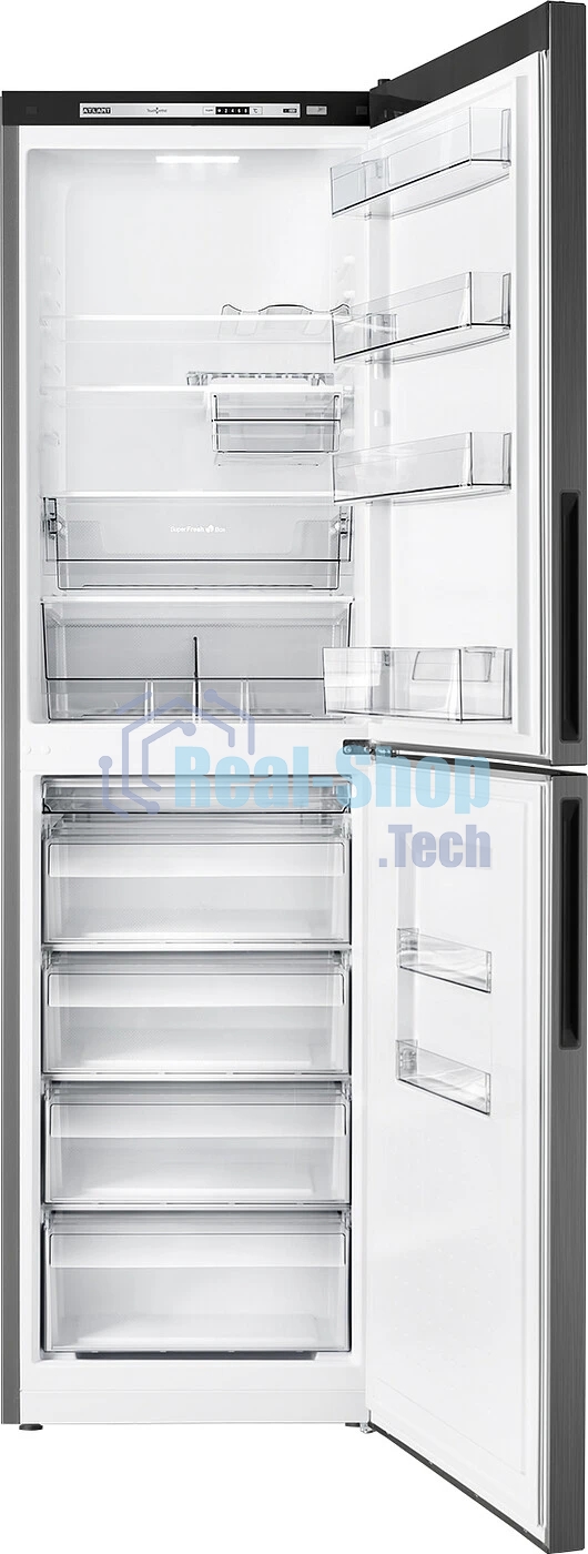 Холодильник Atlant ХМ-4625-151 черный металлик двухкамерный 205/159л морозилка снизу, капельная система