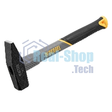 Молоток слесарный Denzel 600 г, кованый, фибергласовая рукоятка c TPR покрытием