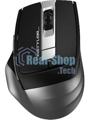 Мышь беспроводная A4Tech Fstyler FB35 серый, 2000 dpi, радиоканал, Bluetooth, USB, кнопки - 6