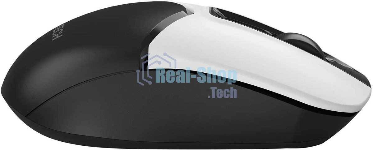 Мышь беспроводная A4Tech Fstyler FG12 белый/черный, 1200 dpi, радиоканал, USB, кнопки - 3