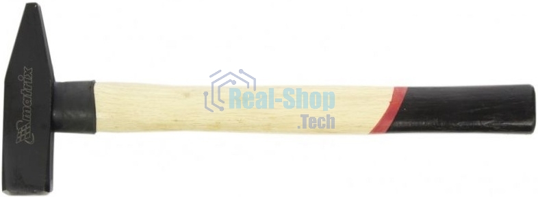 Молоток слесарный Matrix 600 г, квадратный боек, деревянная рукоятка