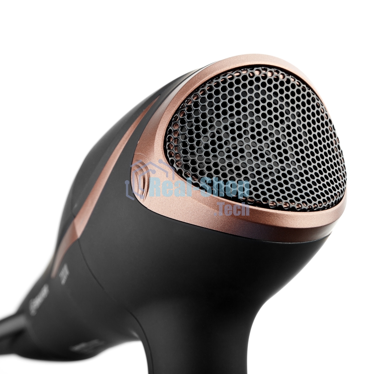 Фен BRAYER BR3000BN черный/розовое золото, 2200 Вт, компактный