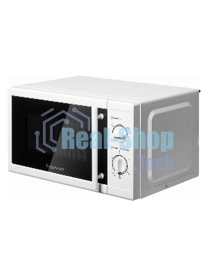 Микроволновая печь HOME HMM207СW белый, 20 л, 700 Вт, переключатели - поворотный механизм