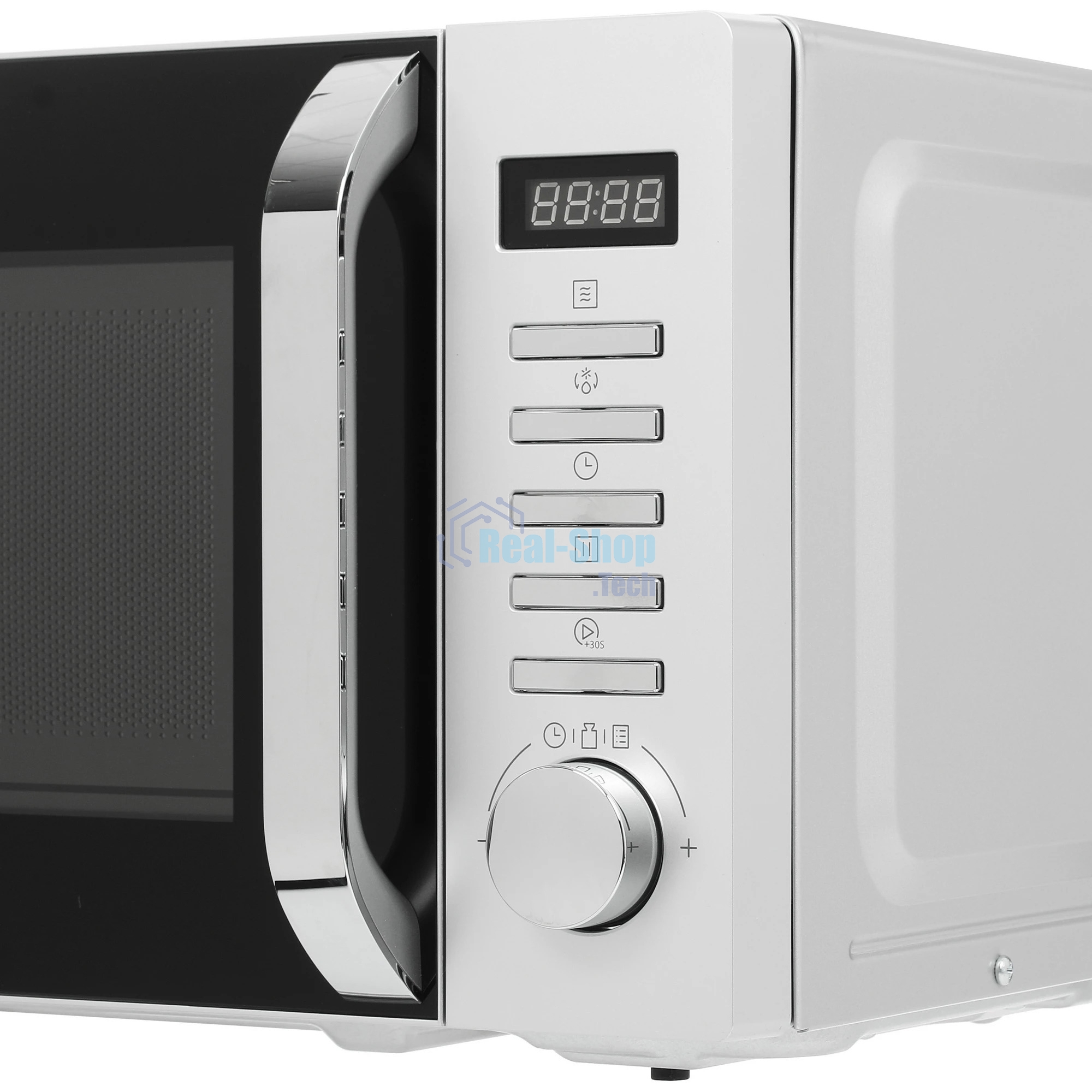 Микроволновая печь Haier HMB-DM208SA серебристый/черный, 20 л, 800 Вт, переключатели - кнопки, поворотный механизм