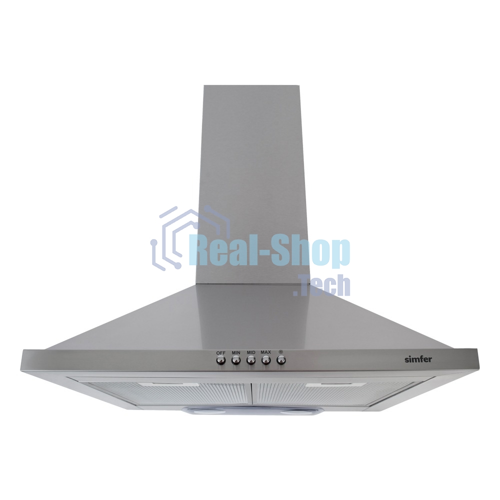 Вытяжка каминная SIMFER 8562SM серый, 50 см, 550 м³/ч, 55 дБ