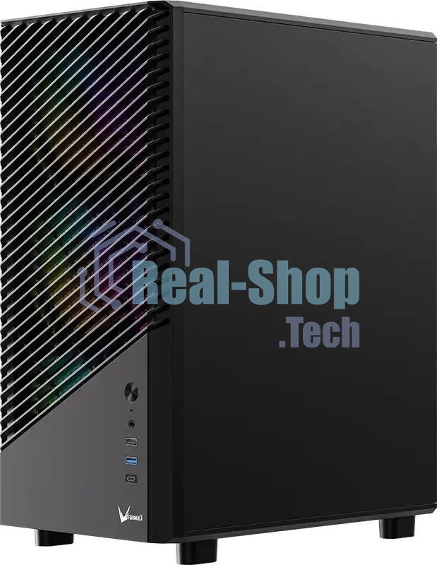 Компьютерный корпус Aerocool/Formula Mana Geometry черный без БП ATX 3x120мм 1xUSB 3.0 1xUSB3.1 audio bott PSU